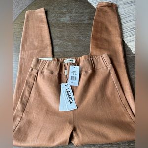 L’agence brown coated leggings